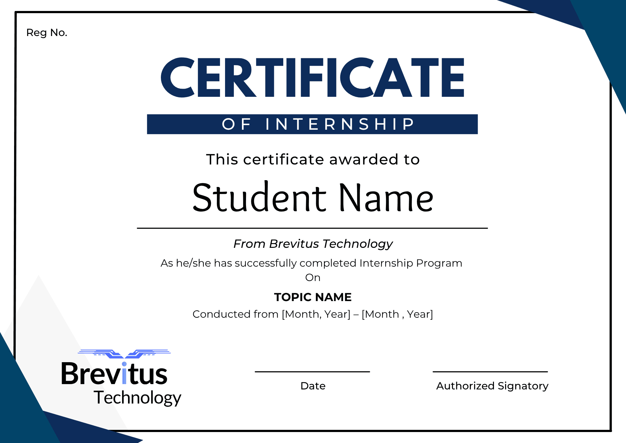 Sample Internship Certificate